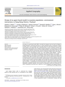 Design of an agent-based model to examine - UNC