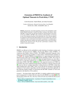 Extension of PRISM by Synthesis of Optimal Timeouts in