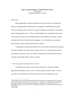 Some Counterexamples to Causal Decision Theory