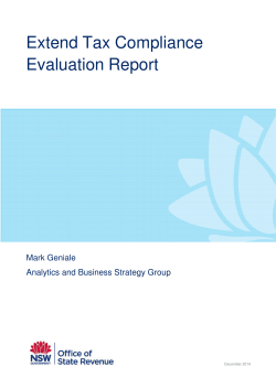 Extend Tax Compliance Evaluation Report