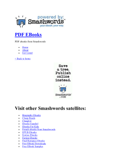 PDF EBooks (powered by Smashwords)