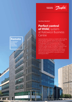 Perfect control of HVAC system at Katowice