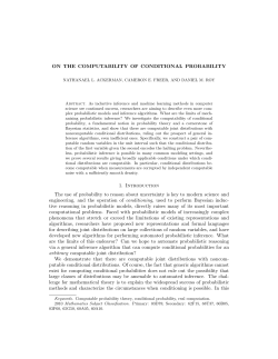 On the computability of conditional probability