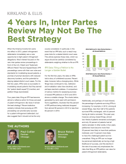 4 Years In, Inter Partes Review May Not Be The Best Strategy