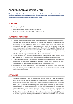cooperation - CzechInvest