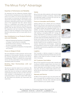 The Minus Forty&reg; Advantage