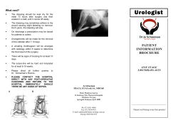 One Stage Urethraplasty - Dr Jo Schoeman Specialist Urologist