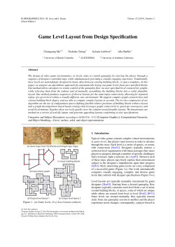 Game Level Layout from Design Specification