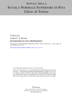 Invariant means on vector valued functions I