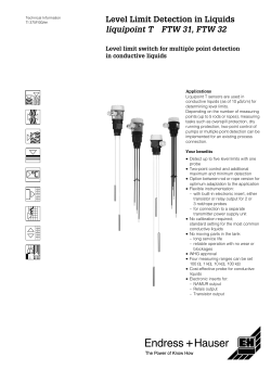 Liquipoint T FTW 31, FTW 32 (Technical