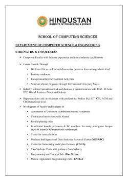school of computing sciences