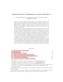 MATRIX POSITIVITY PRESERVERS IN FIXED