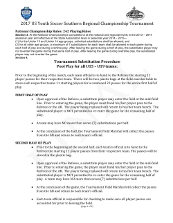 2017 US Youth Soccer Southern Regional Championship Tournament