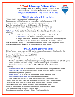 RE/MAX Advantage Delivers Value
