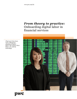 From theory to practice: Onboarding digital labor in financial