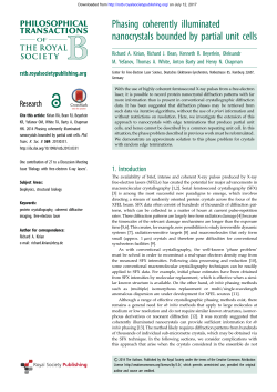 Phasing coherently illuminated nanocrystals bounded by partial unit