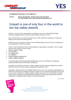 Unipart is one of only four in the world to win top
