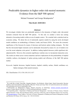 Predictable dynamics in higher order risk