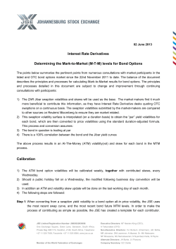 Interest Rate Derivatives Determining the Mark-to-Market (M-T
