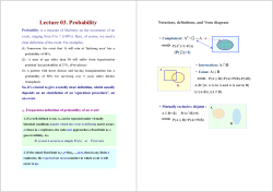 Lecture 03. Probability