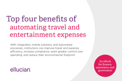 eBook: Top four benefits of automating travel and