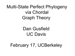 Multi-State Perfect Phylogeny with Missing and - CS-CSIF