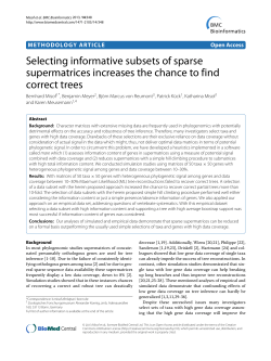 Selecting informative subsets of sparse supermatrices increases the
