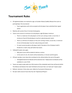 Tournament Rules