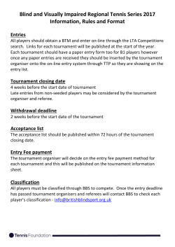 Tournament closing date