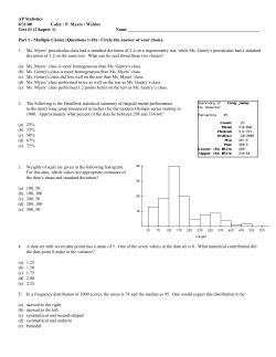 AP Statistics - PatrickDooleyDHS