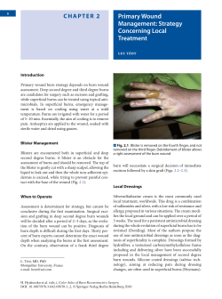 Primary Wound Management: Strategy Concerning Local