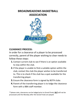 broadmeadows basketball association clearance process