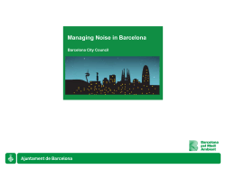 Managing noise at city level: Laura Zapata, Barcelona City Council