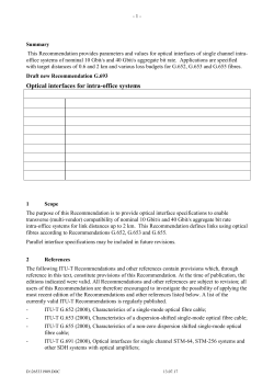 Draft new Recommendation G.vsr, for consent