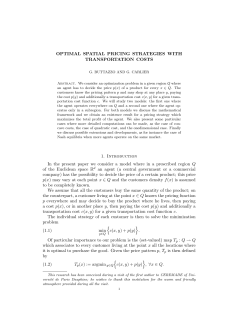 OPTIMAL SPATIAL PRICING STRATEGIES WITH
