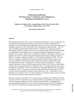 Mathematical Induction: The Basis Step Of Verification