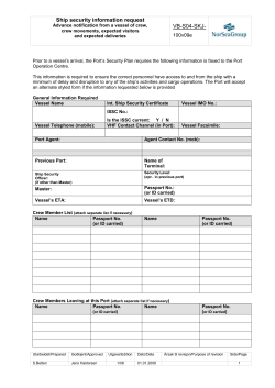 Ship Security information request