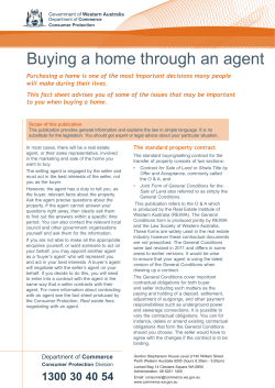 Buying a home through an agent