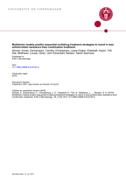 Multistrain models predict sequential multidrug treatment