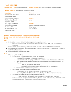 March PSAC Minutes
