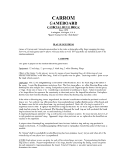 Carrom Game Board Rule Book