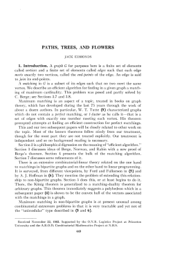 Edmonds "Paths, trees and flowers".