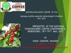 midterm evaluation of tanzania coffee industry development strategy