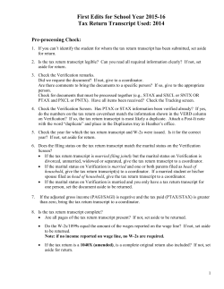 First Edits for School Year 2003-04