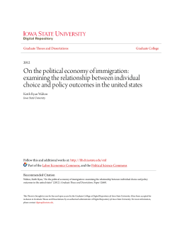 On the political economy of immigration