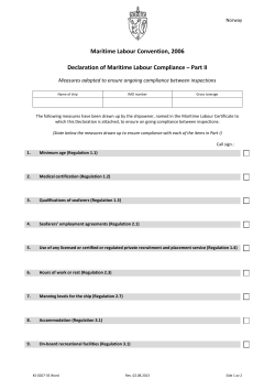 KS-0207-3E Declaration of Maritime Labour Compliance