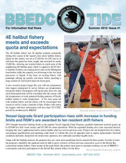 4E halibut fishery meets and exceeds quota and expectations