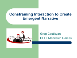 Constraining Interaction to Create Emergent
