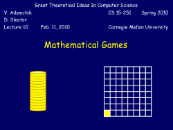 PPT - Carnegie Mellon School of Computer Science