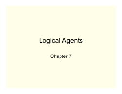 Logical Agents